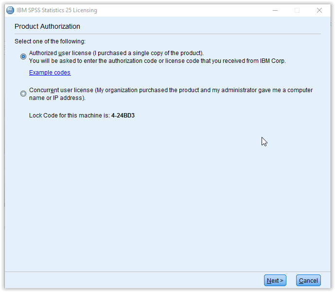 ibm spss 23 authorization code